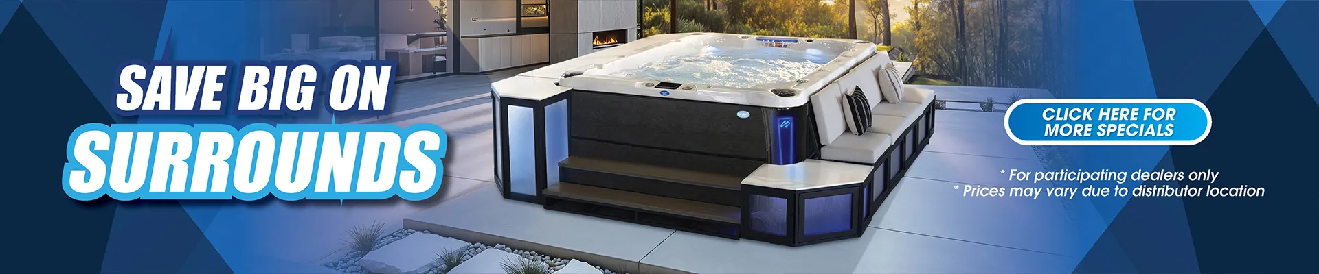 Calspas hot tub being used in a family setting - Indio